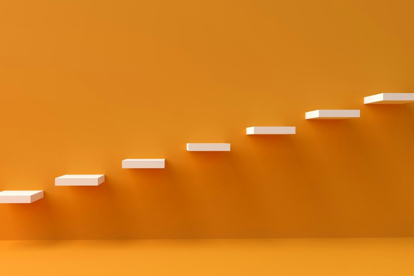 Treppenstufen von der Seite gesehen